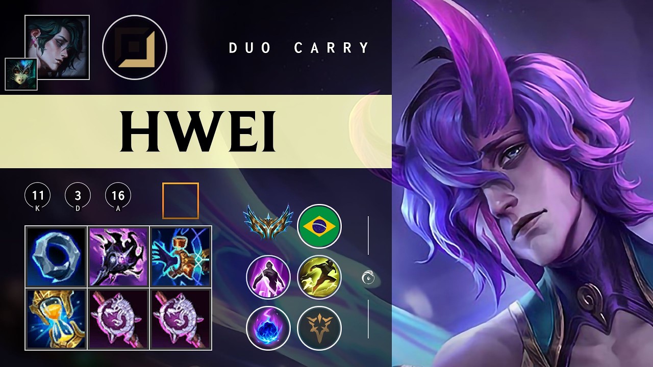 Hwei Carry vs Samira - BR Challenger Patch 26.02