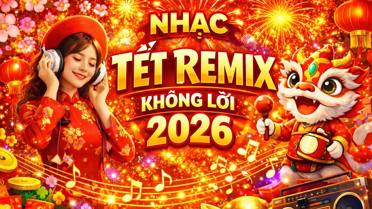 🐉 Nhạc EDM Tết 2026 Không Lời – Xuân Vui Nhộn Cực Năng Lượng ⚡🎶