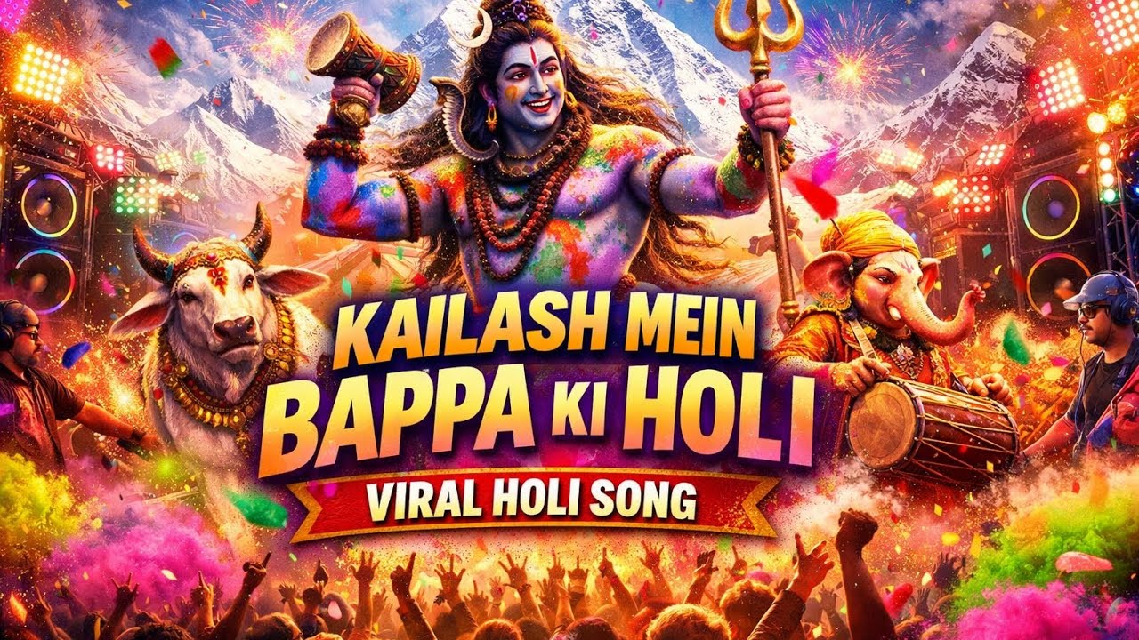 Kailash mein bappa ki holi l viral holi song 2026 l #KailashMeinBappaKiHoli#ViralHoliSong