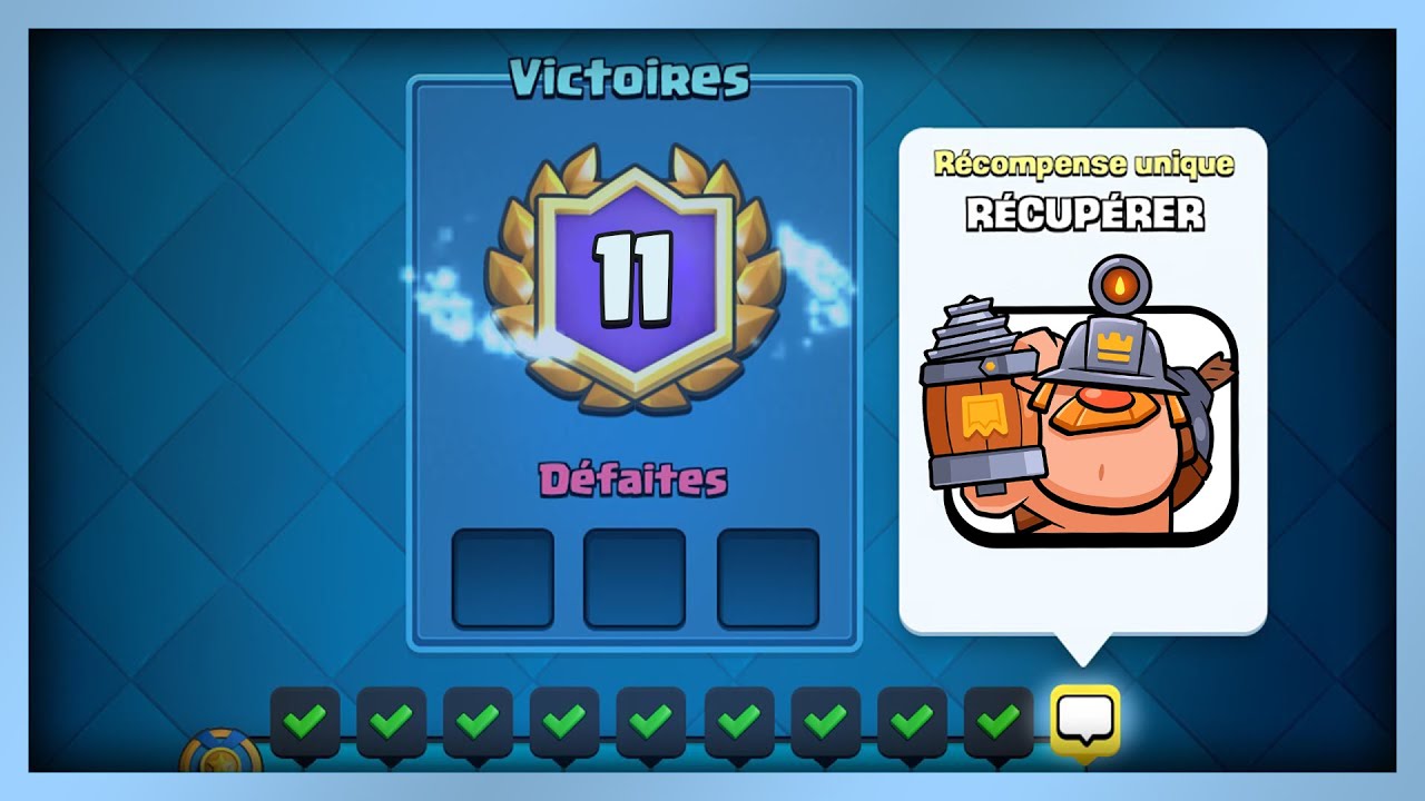 11 VICTOIRES au DÉFI DU MAÎTRE MINEUR !! - Clash Royale