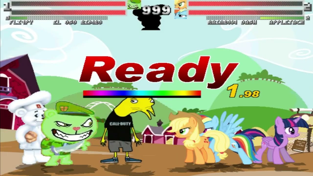 Team Fliqpy VS Team Twilight sparkle  MUGEN ¡¡battle¡¡ Request