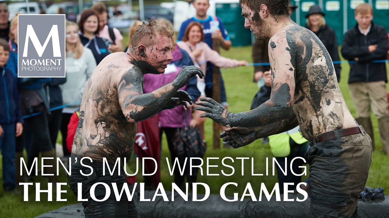 Lowland Games - Thorney Somerset UK 2016 - Men mud wrestling