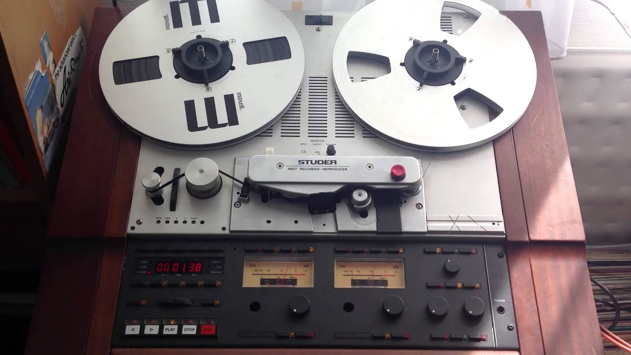 Studer A807 test recordings at different speeds