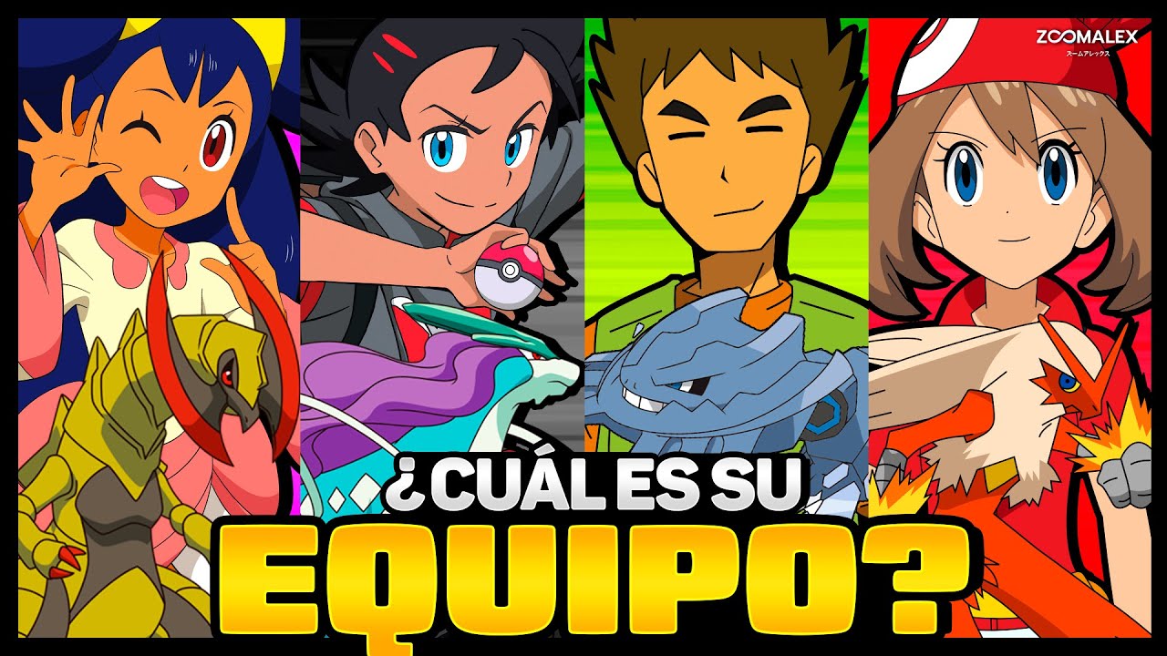 ¿Cuáles son los EQUIPOS POKÉMON de los COMPAÑEROS de ASH? 🤔 | ¿Quién tiene MEJOR EQUIPO? ✨