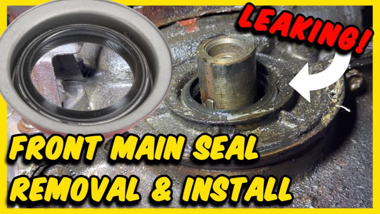 Ford Timing Cover Front Main Crankshaft Seal  - SBF 302 & 351 Removal & Install- How To