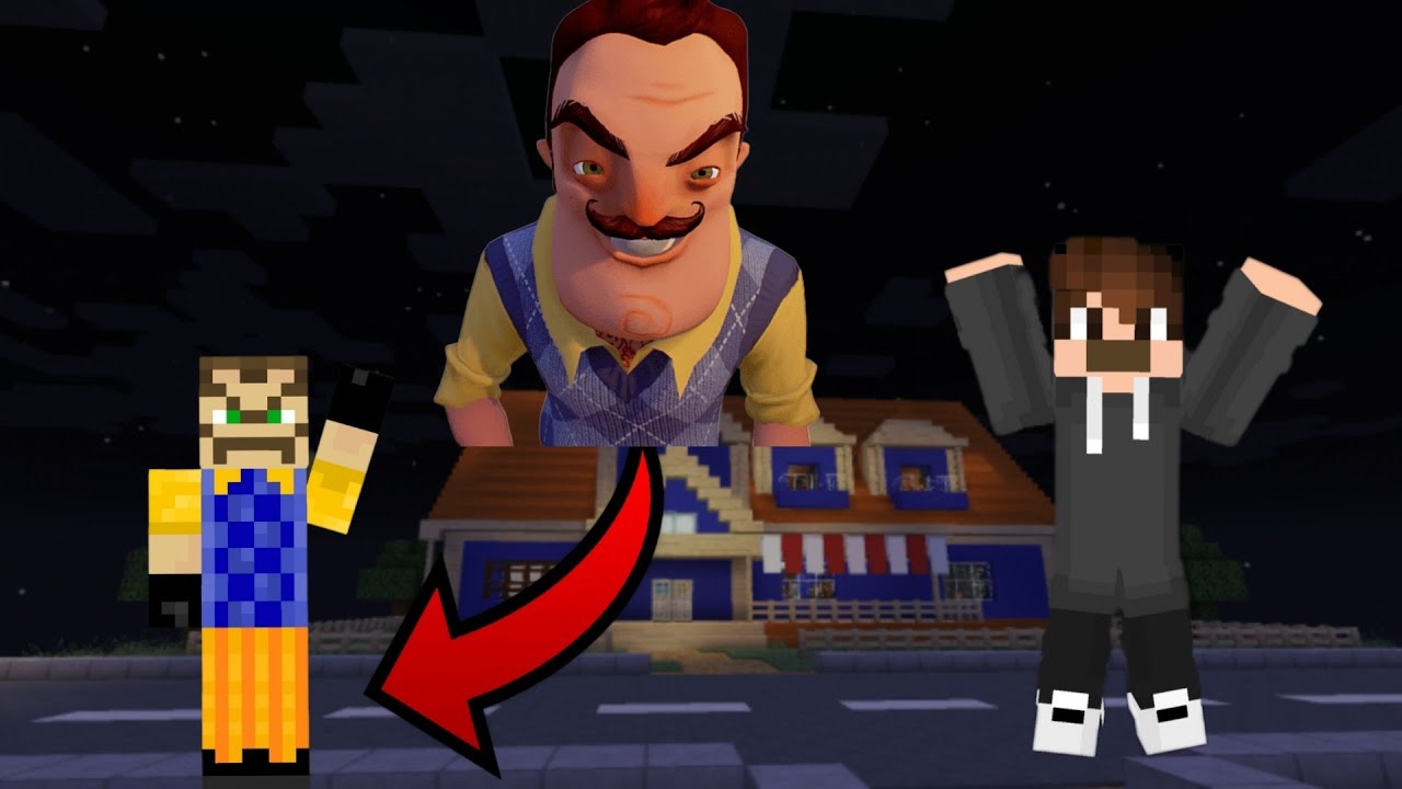 УБЕГАЮ ОТ ПРИВЕТ СОСЕДА В МАЙНКРАФТЕ! | Hello Neighbor in Minecraft