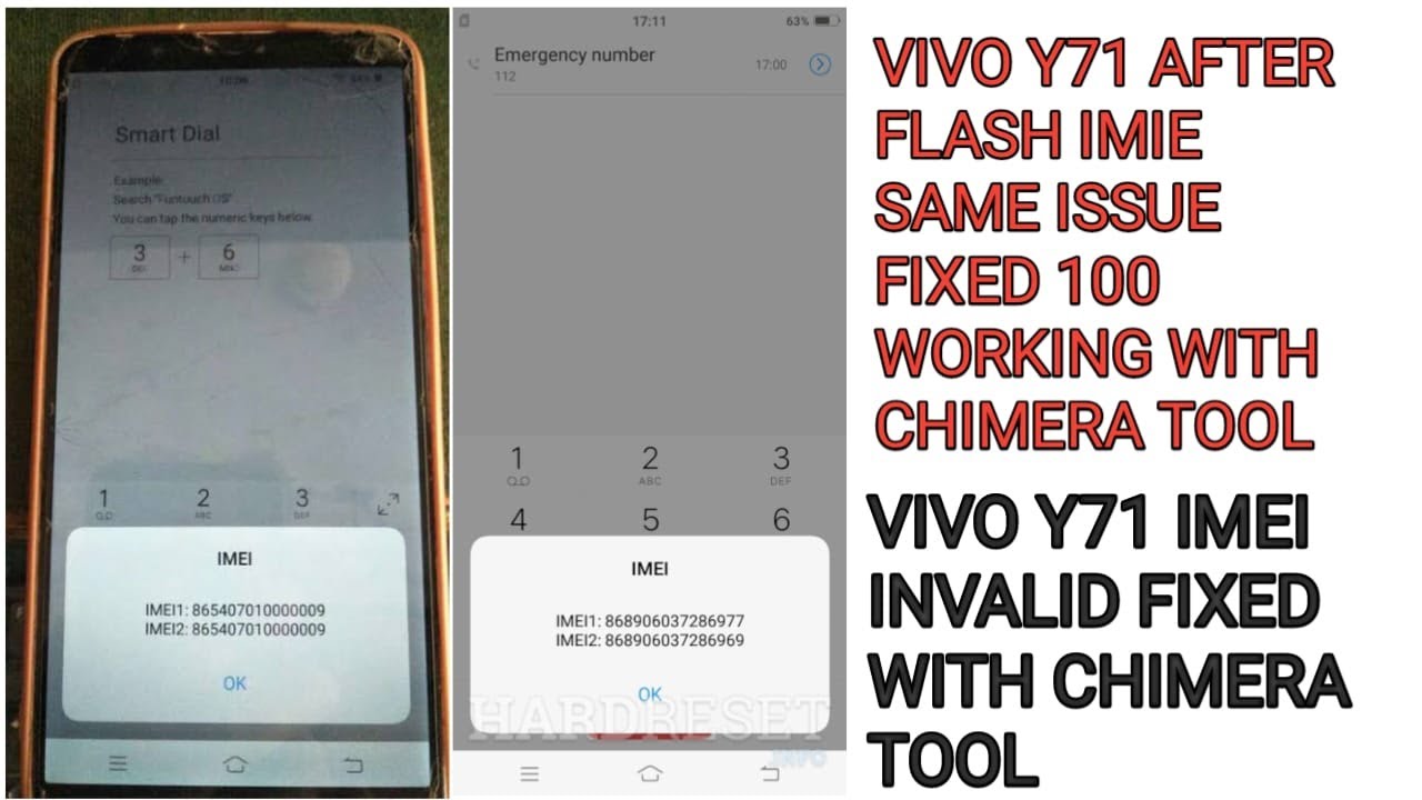 VIVO Y71 AFTER FLASH SAME IMIE ISSUE FIXED CHIMERA TOOL 100% WORKING 2024