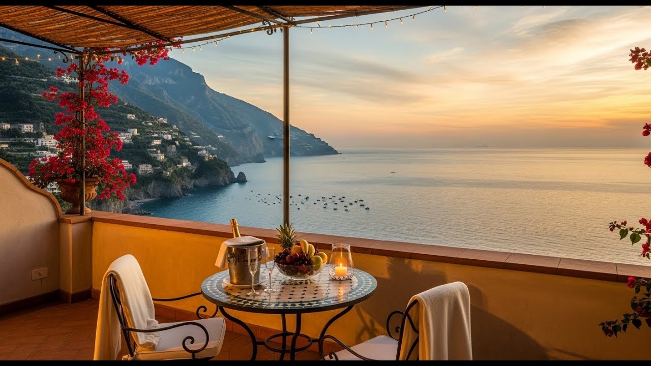 Relaxing Mediterranean Sunset Music 🎶 Peaceful Italian Evening Vibes
