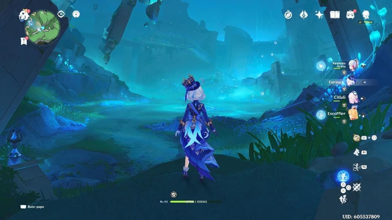 Scoffier cálice Cryo, Furina e Citlali.