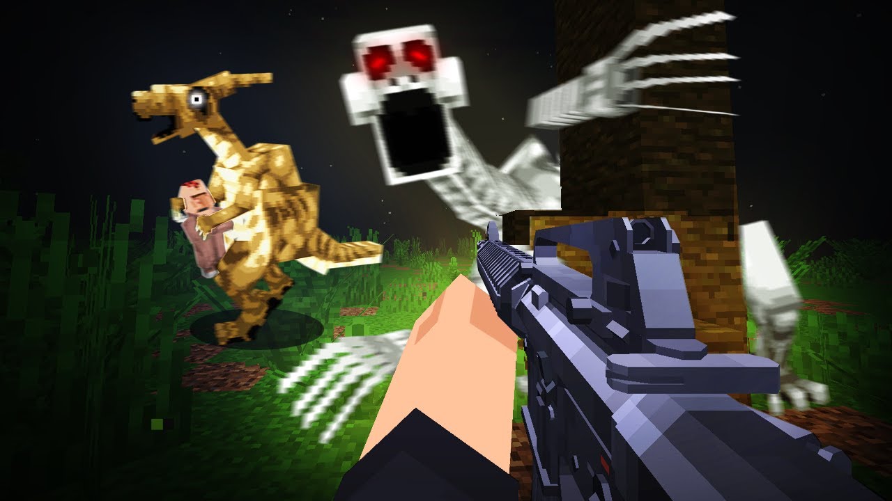 Sobreviví a DINOSAURIOS en ISLA TACANO en Minecraft