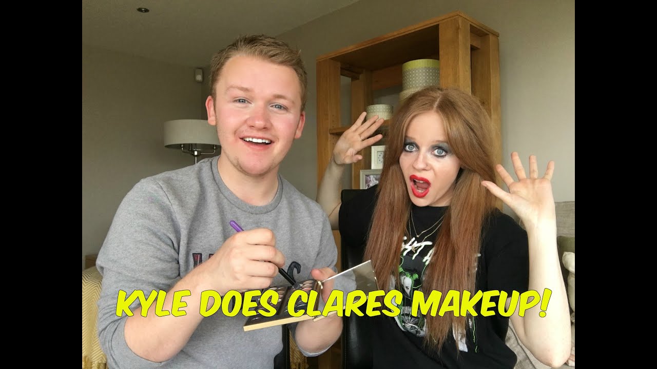 Kyle Does Clares Makeup | Kyle & Clare