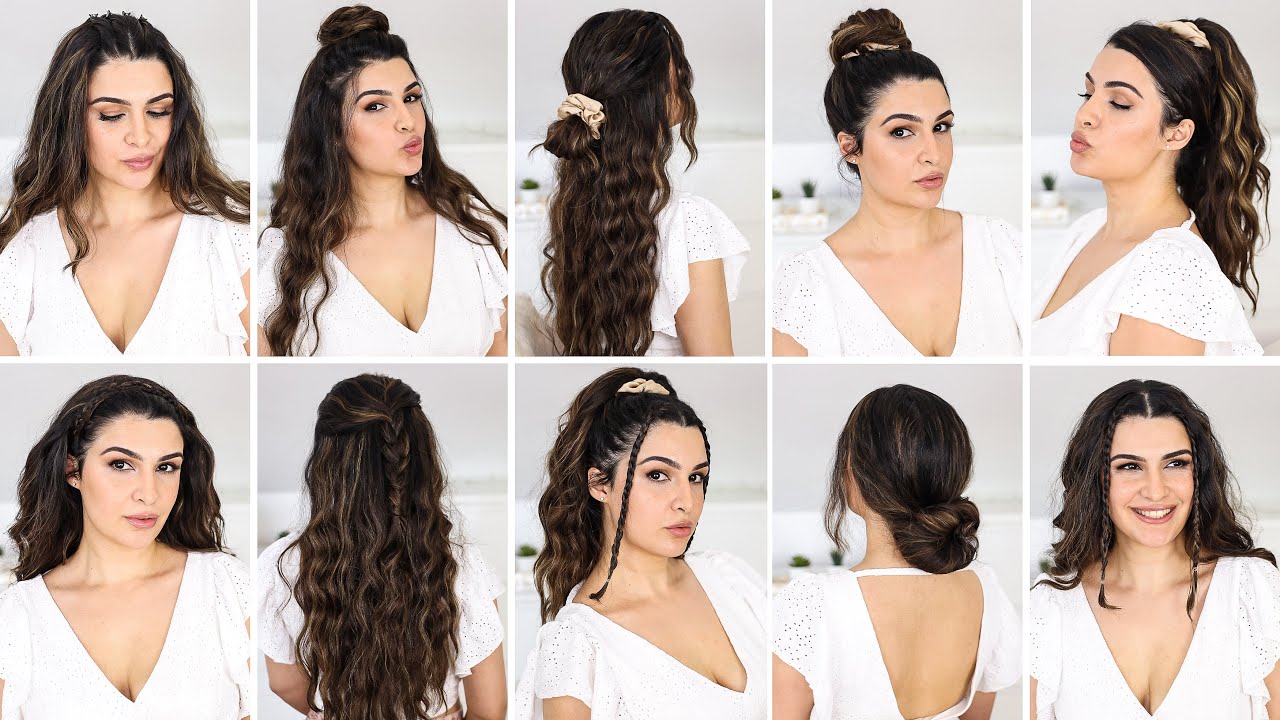 10 EASY SUMMER HAIRSTYLES 🌼 EINFACHE & SCHNELLE TREND FRISUREN 2021 OHNE HITZE | KINDOFROSY
