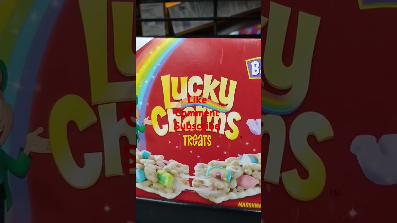 lucky charms cereal bar! what you think? #luckycharm #cerealbar