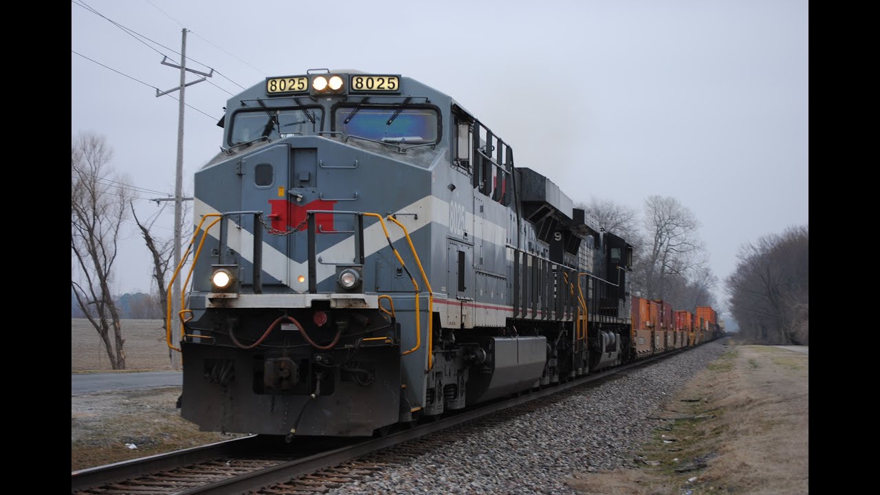 HD: 3/4/16 Chasing The Monongahela NS 8025 leads NS 112