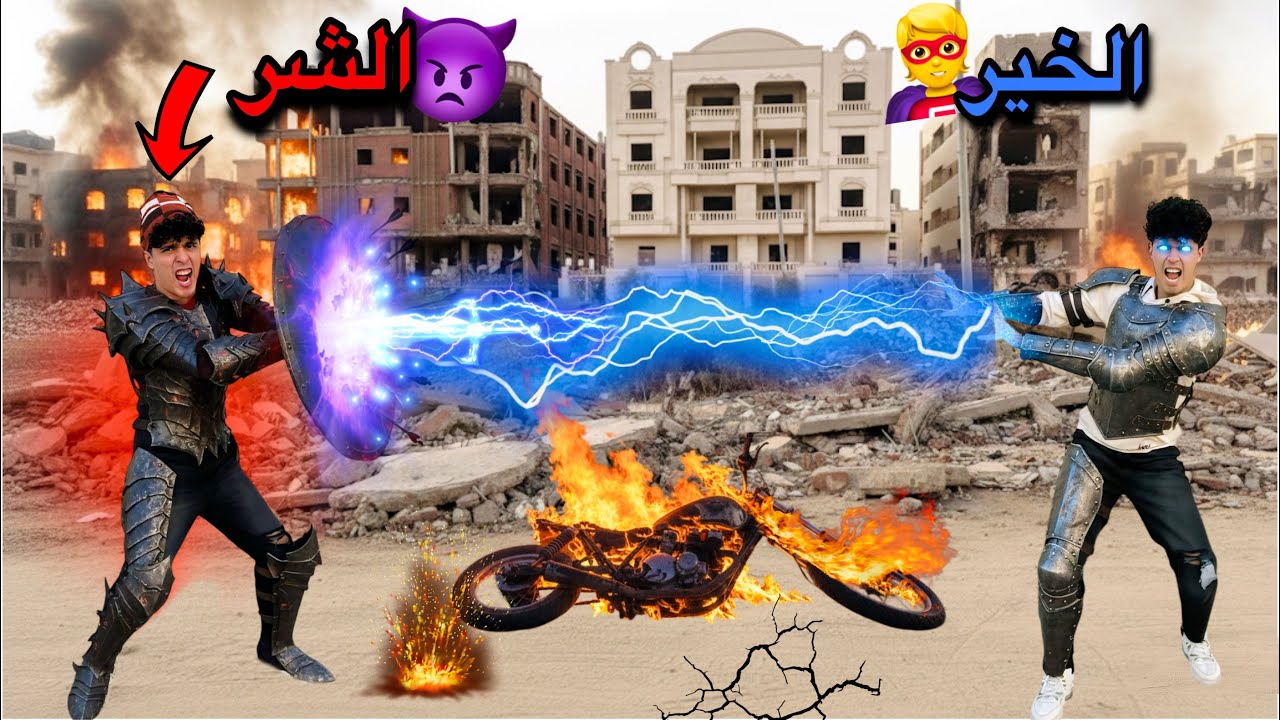 فيلم🔥لما يبق عندك قوه خارقه واخوك الصغير قوه شريره وتتحدو بعض😱😂