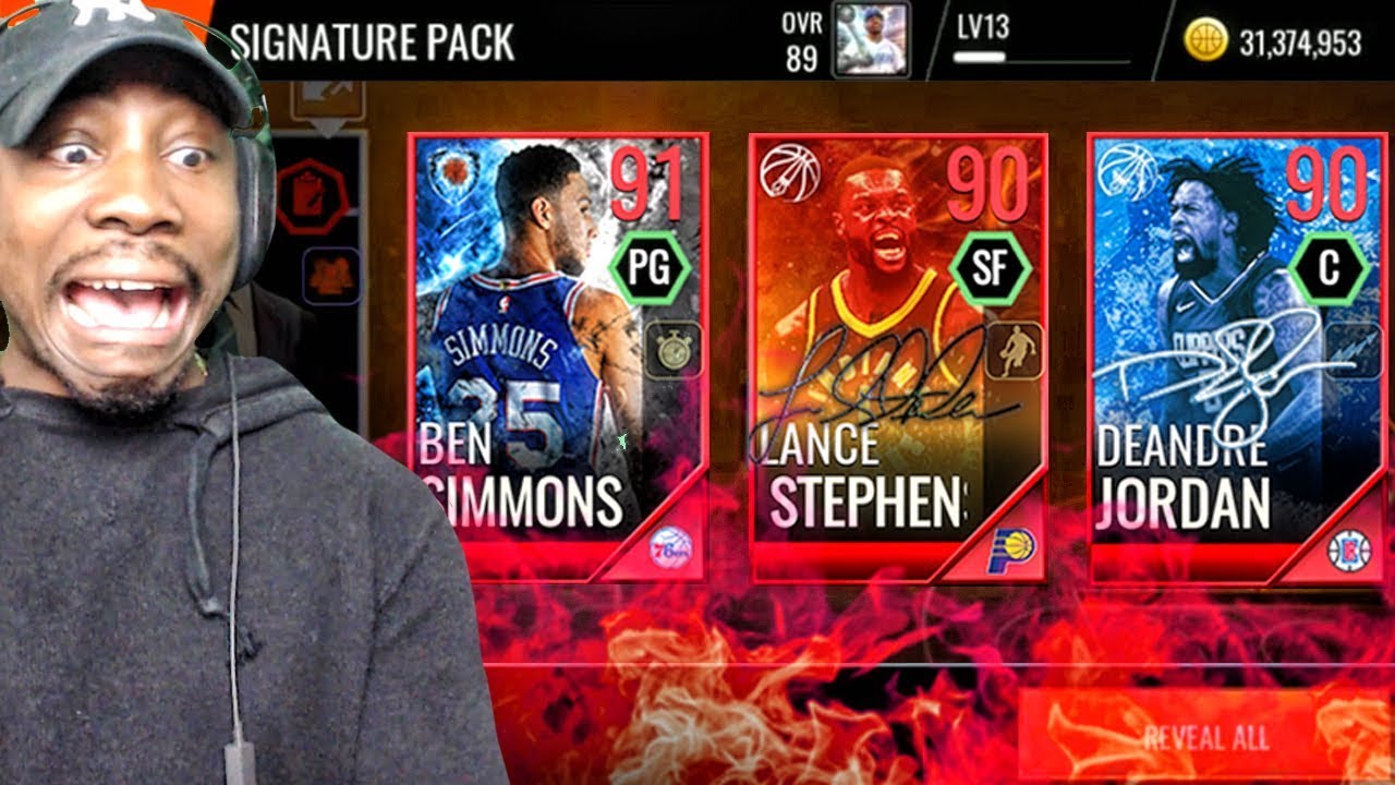 SIGNATURE PACK OPENING w/GUARANTEED 90+ OVR ELITE! NBA Live Mobile 18 Ep. 25