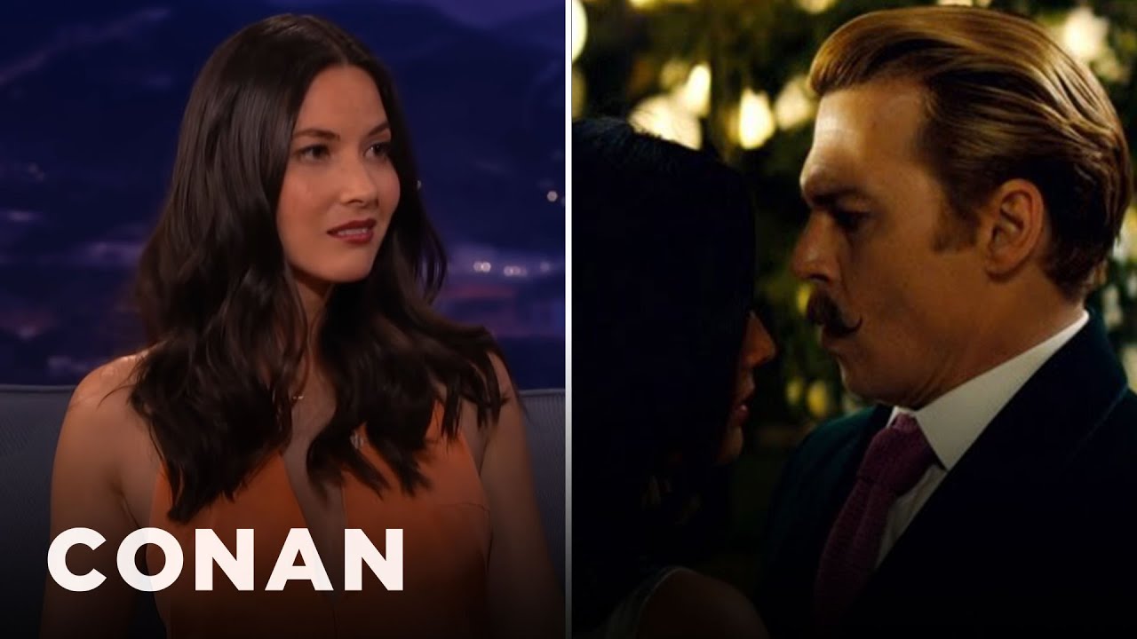 Olivia Munn: Johnny Depp Kept Grabbing My Boob | CONAN on TBS