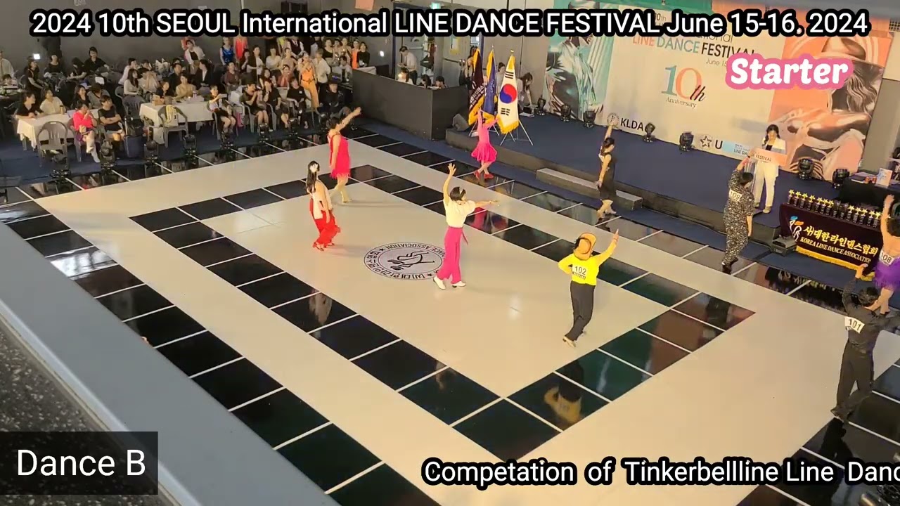 대한라인댄스 KLDA-2024 제10회 서울국제라인댄스페스티벌 Starter danceB/UCWDC 2024 10th SEOUL International LINE DANCE