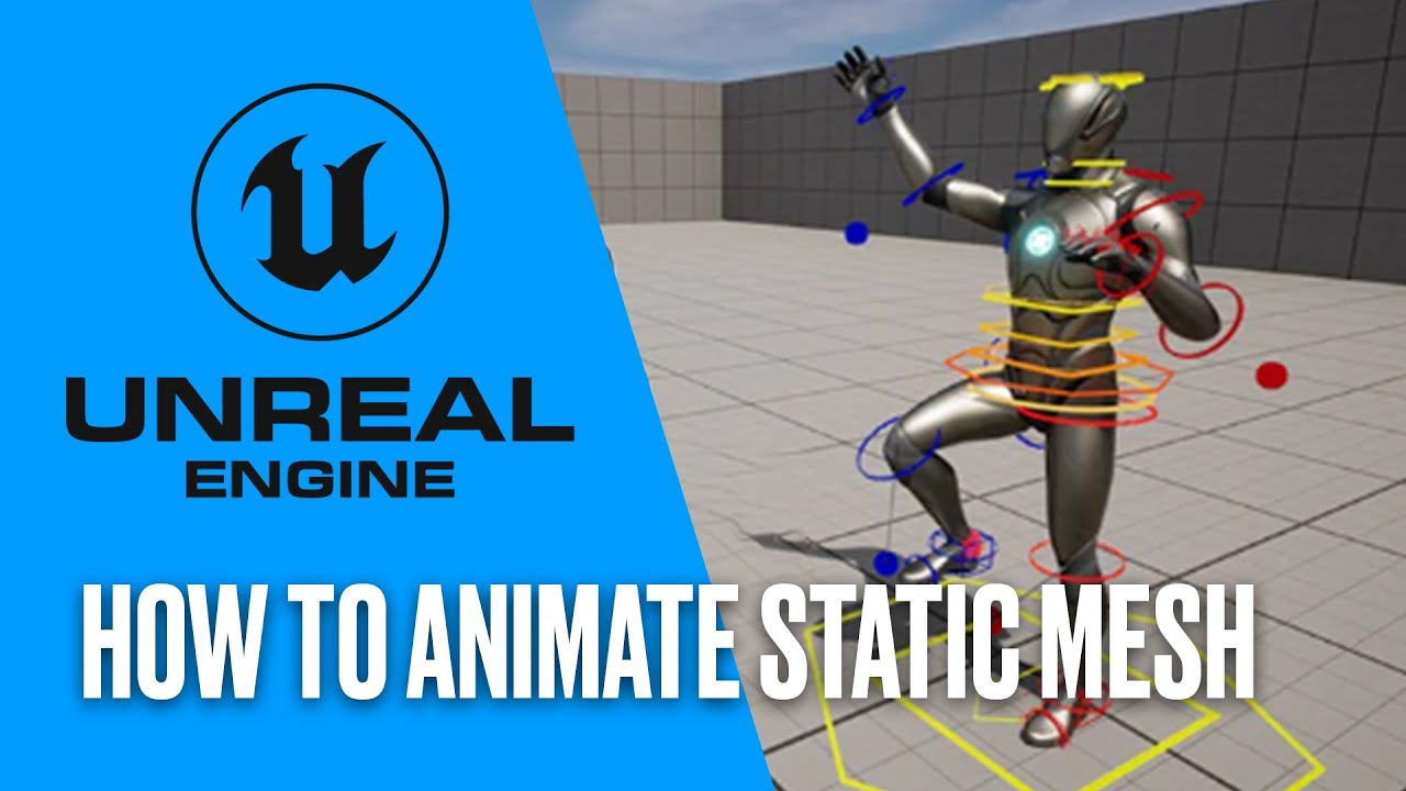Как анимировать статическую сетку в Unreal Engine 5.4 | Учебник UE5 для начинающих | Any Motion Pro