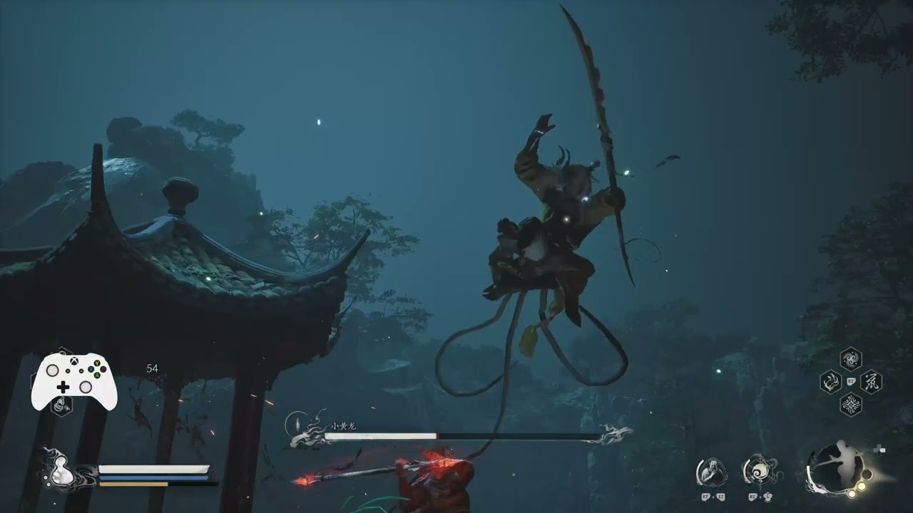 黑神话悟空全boss无伤-小黄龙 以退为进，方为戳棍之道！