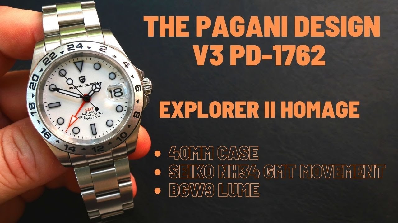 ОБЗОР — НОВИНКА 2023 ГОДА GMT ОТ PAGANI DESIGN — PD1762 V3 Explorer 2 с Seiko NH34A