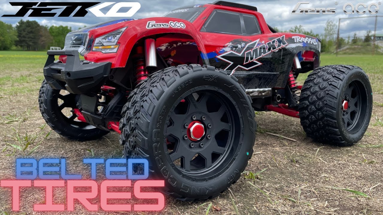 Traxxas X-Maxx running 1100kv and Jetko Belted Tires