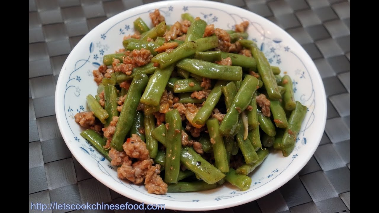 香港食譜：四季豆炒肉碎 | 廣東話
