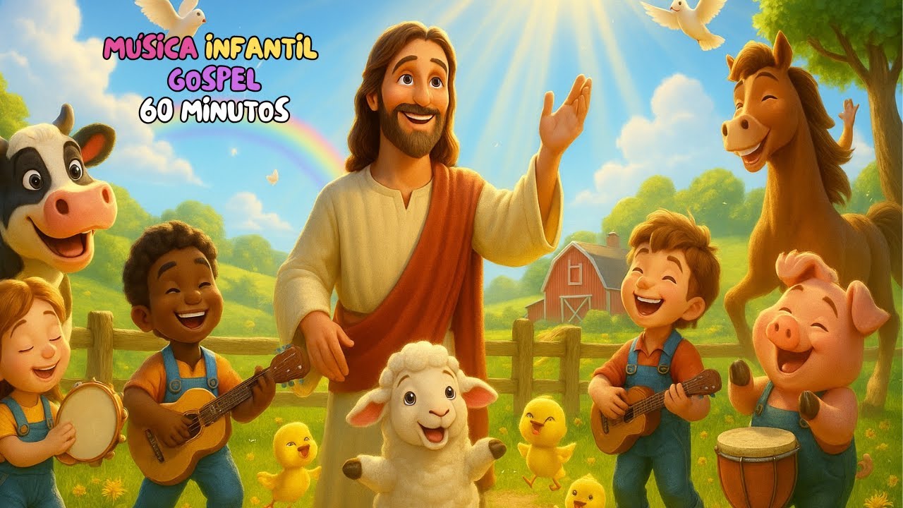 Maravilhosa Graça | Deus Está Aqui | 1 Hora de Música Gospel Infantil | Louvor Infantil com Jesus