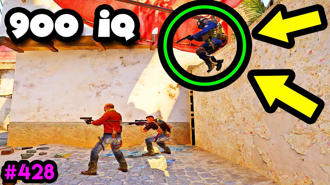 MIRAGE 900 IQ SNEAKY PIXEL SPOT! - CS:GO BEST ODDSHOTS #428