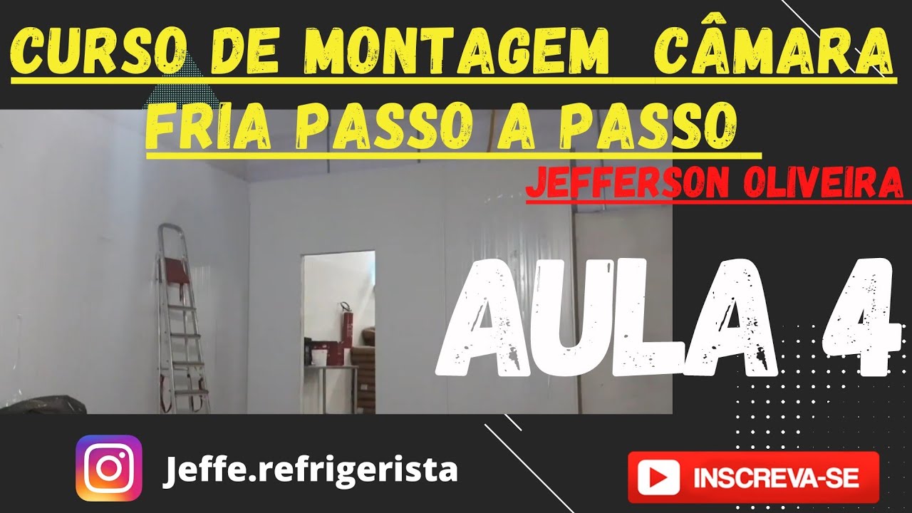 montagem Câmara fria (passo a passo) medida do corte da porta- muita atenção!