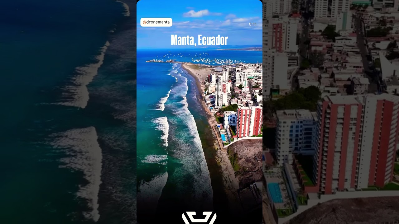 Drone shots Manta, Ecuador 