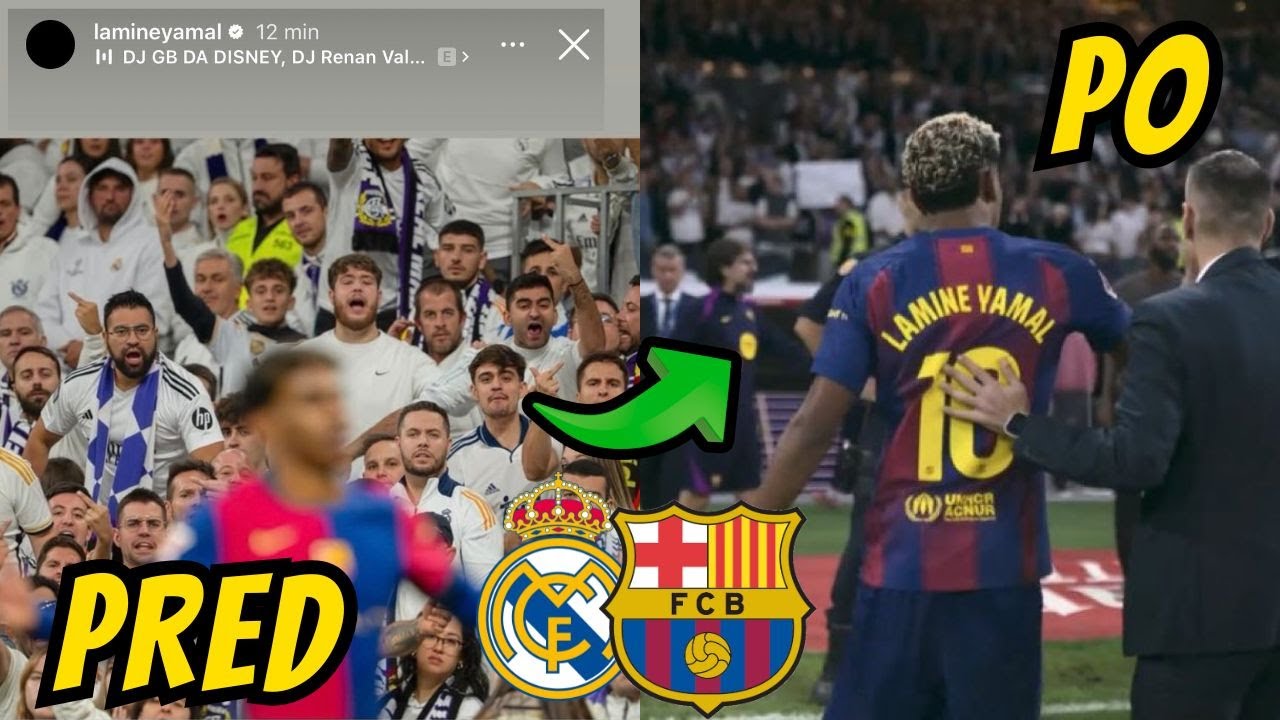 YAMAL UMLČAN&Yacute; CARRERASOM! 🤐 REAKCIA NA EL CL&Aacute;SICO (REAL MADRID VS BARCELONA) 🔥