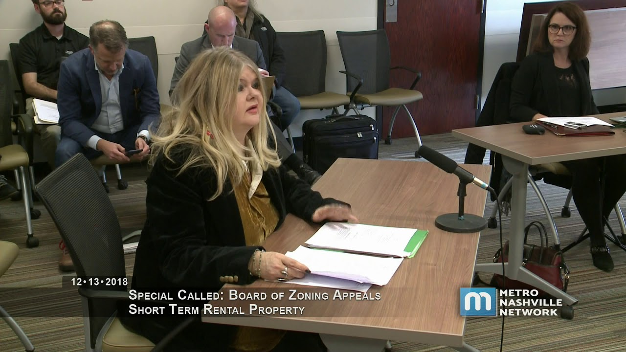 12/13/18 Special Called Board of Zoning Appeals Meeting