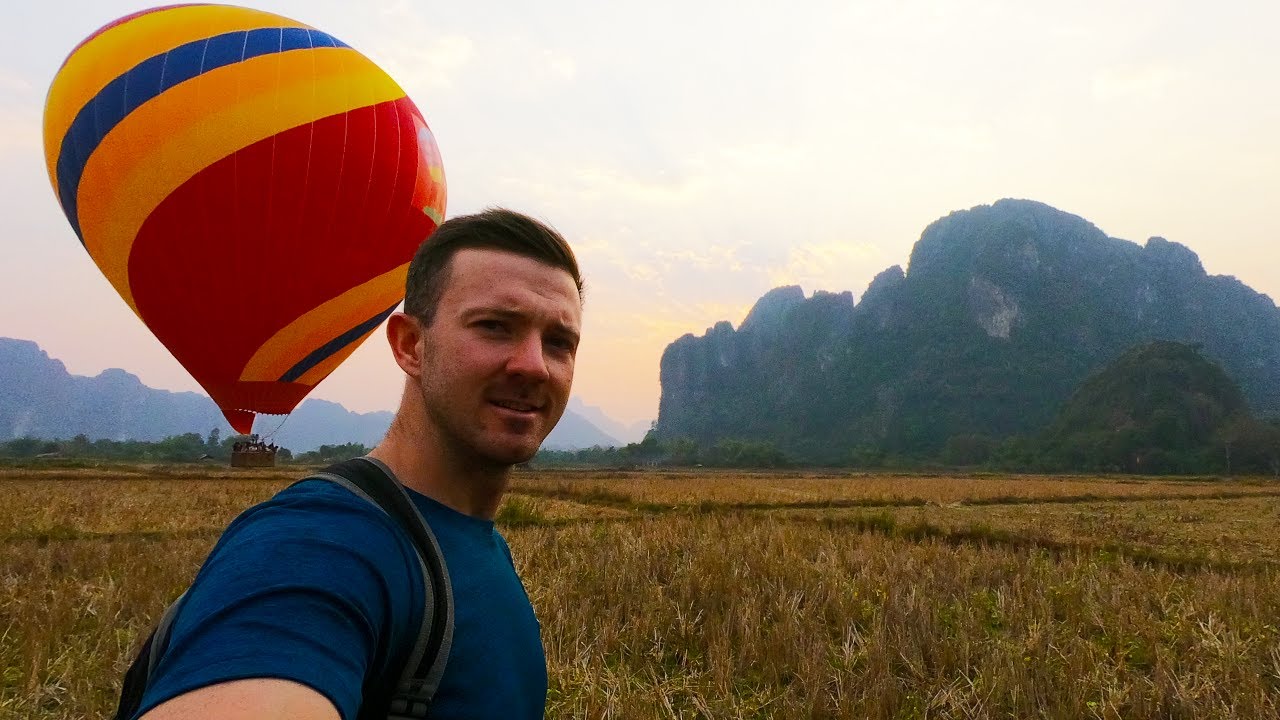 Chasing Hot-air Balloons in VANG VIENG LAOS 🇱🇦