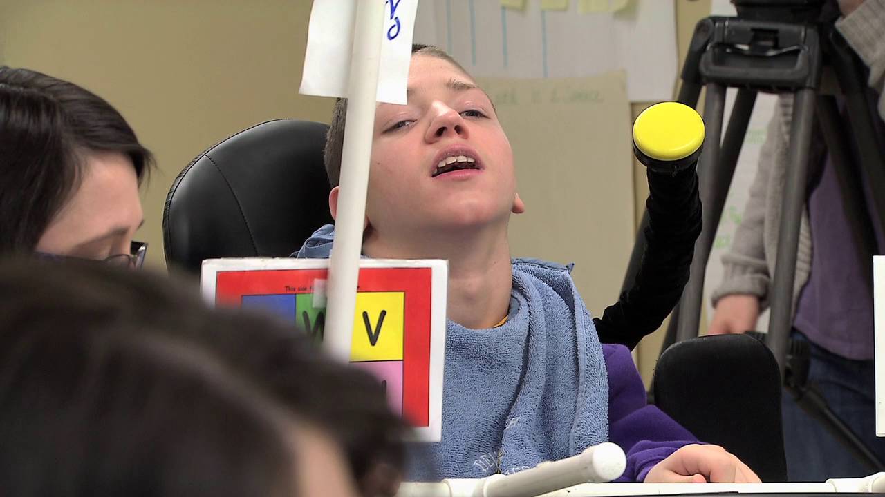 Indicating Letters with an Eye Gaze System | Literacy for Students with Cognitive Disabilities