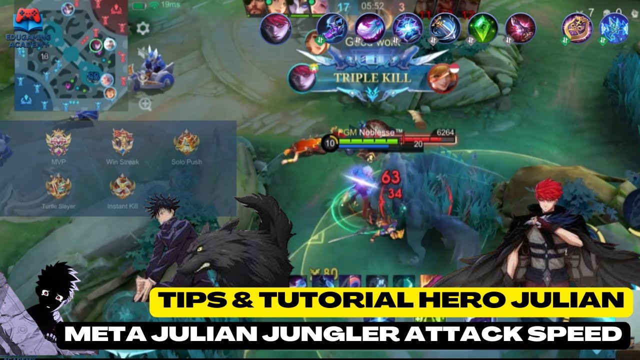 Meta Julian Jungler Attack Speed — Build Tersakit Julian 2025! Auto Savage di Season 38 MLBB