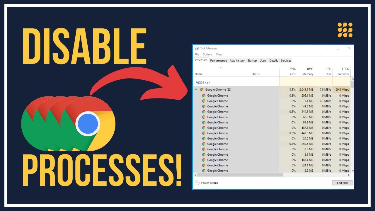 Как отключить несколько процессов Google Chrome в Windows 11/10? [Обновленные способы]