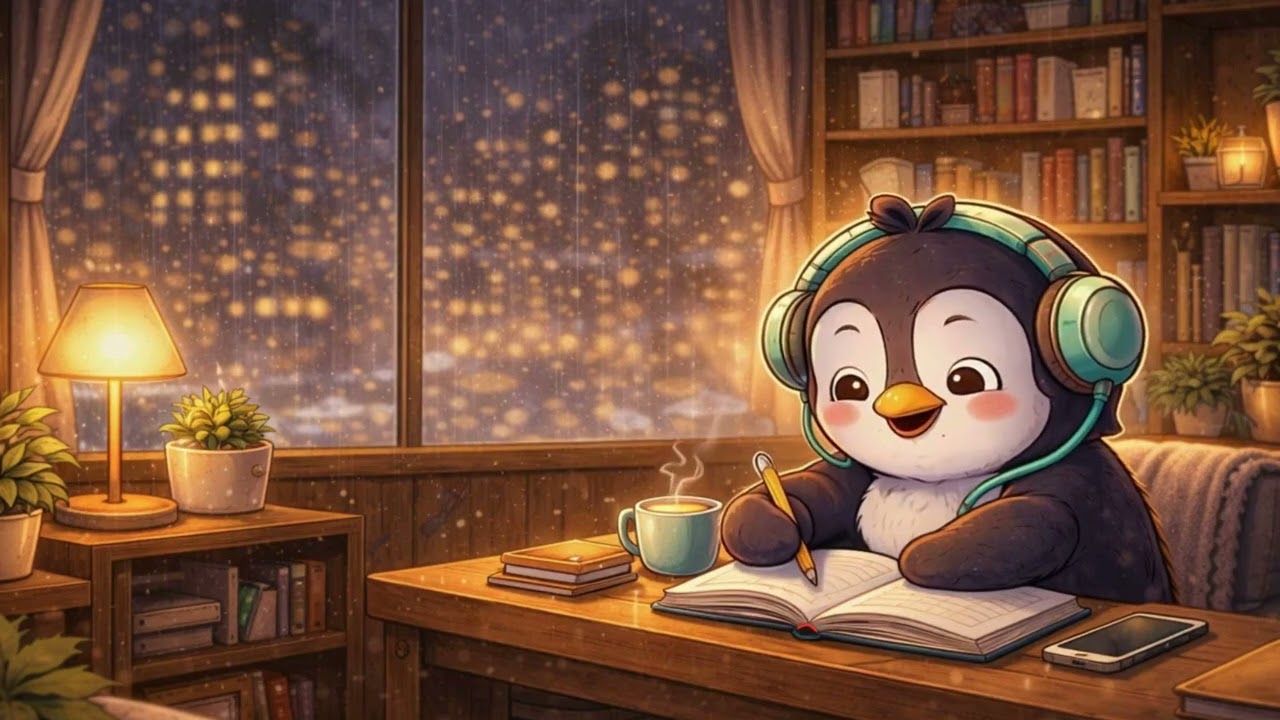 Soft Rain on the Desk 🌧️ | Lofi Beats for Study, Focus & Calm Nights