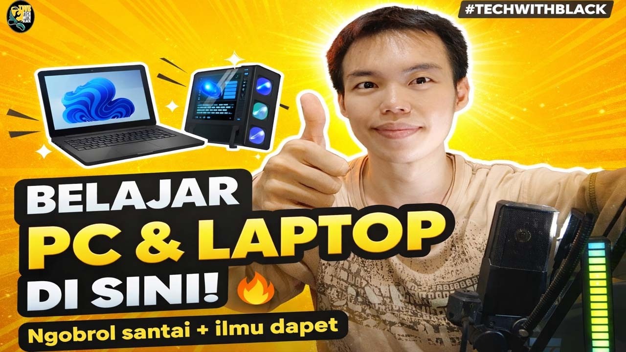 Laptop dan PC makin paham di sini! Tongkrongan buat kamu yang mau belajar #techwithblack #laptop #pc