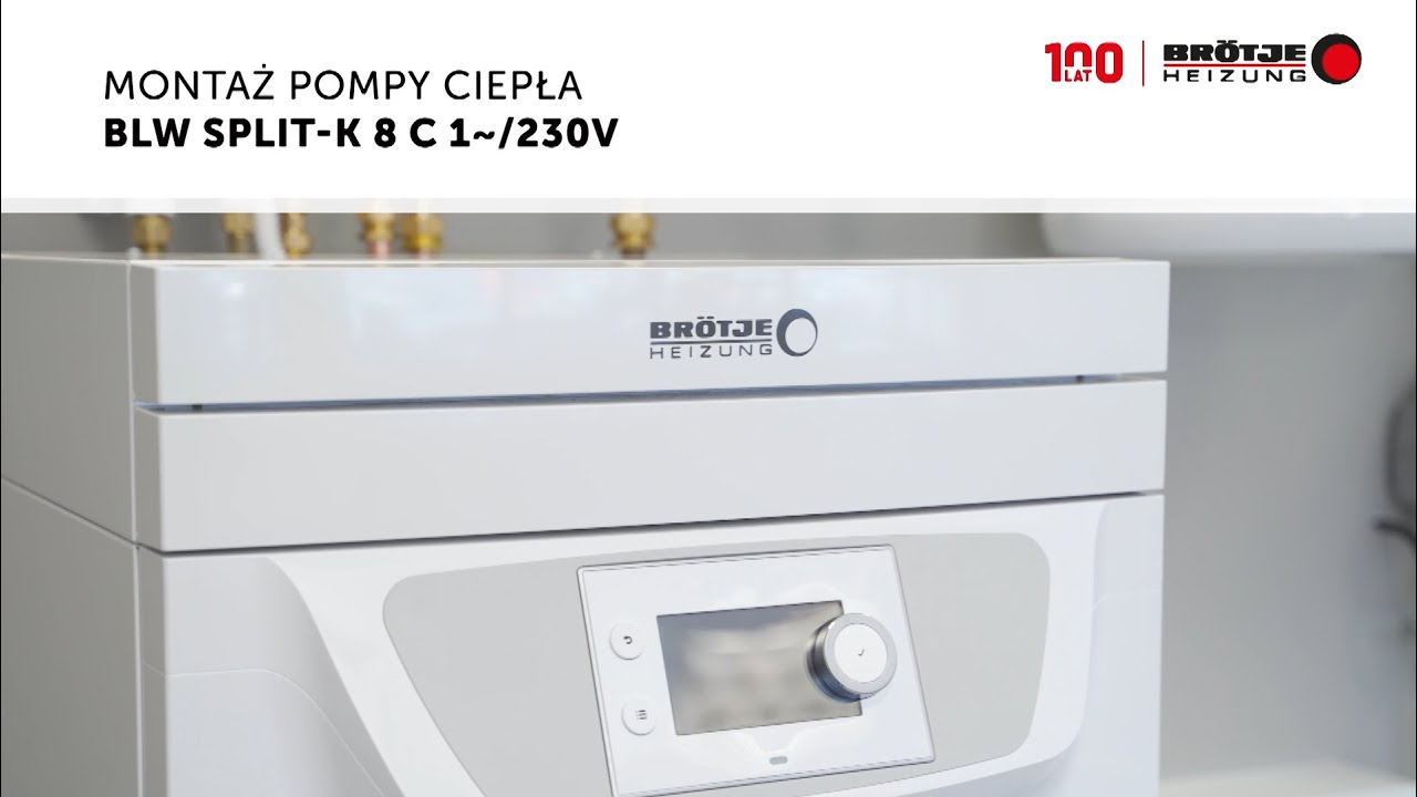Pompa Ciepła BRÖTJE Split-K C - montaż jednostki wewnętrznej