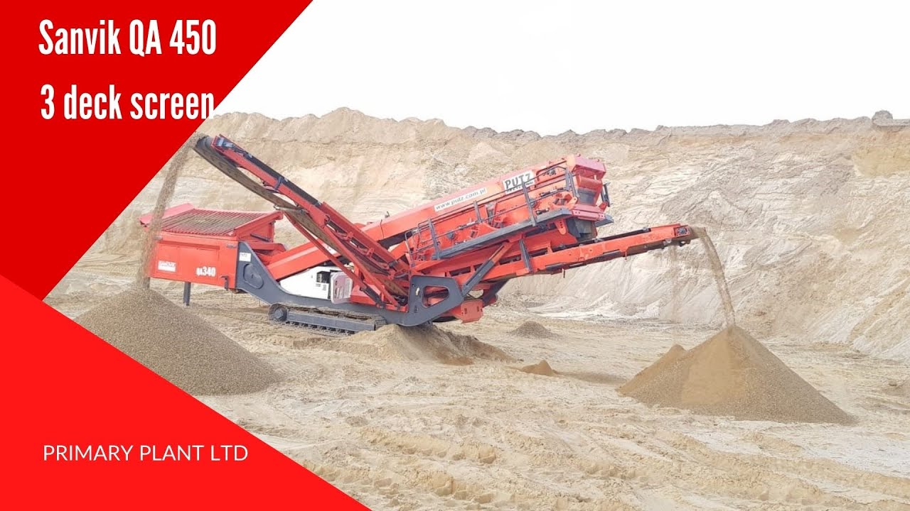 Sandvik QA 450 3 deck screen (crushing/quarry)