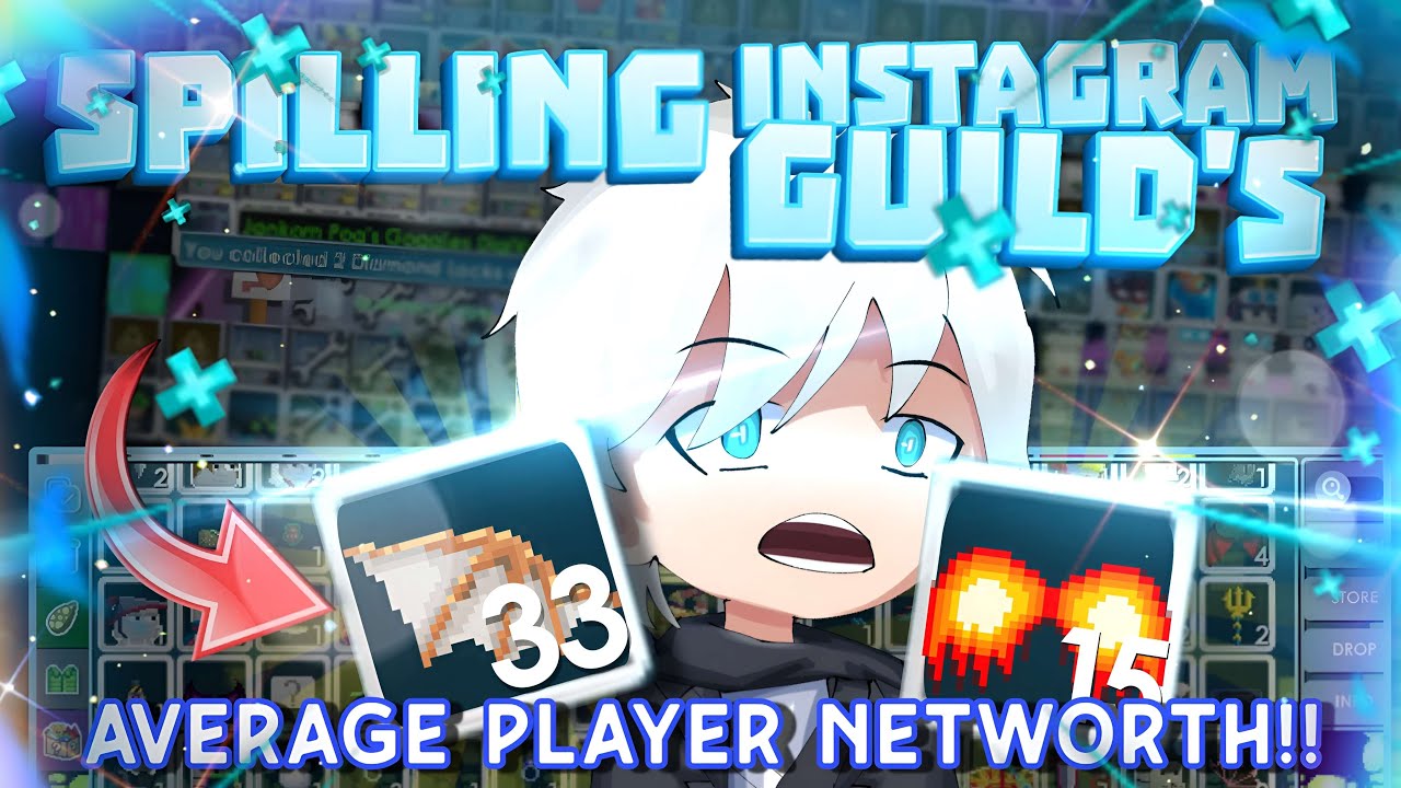 Exposing Instagram Guild's Player NETWORTH(OH MY MY SO RICH) | Growtopia