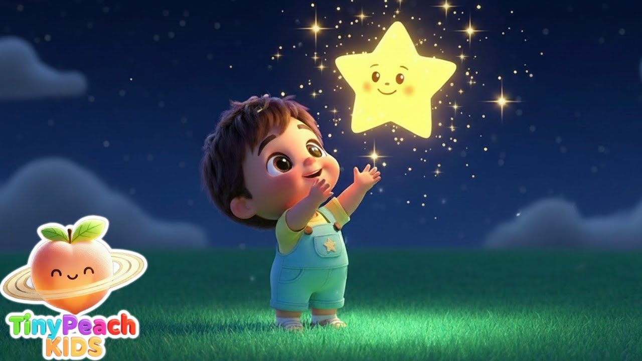 Twinkle Twinkle Little Star | TinyPeach Kids Nursery Rhymes & Kids Songs