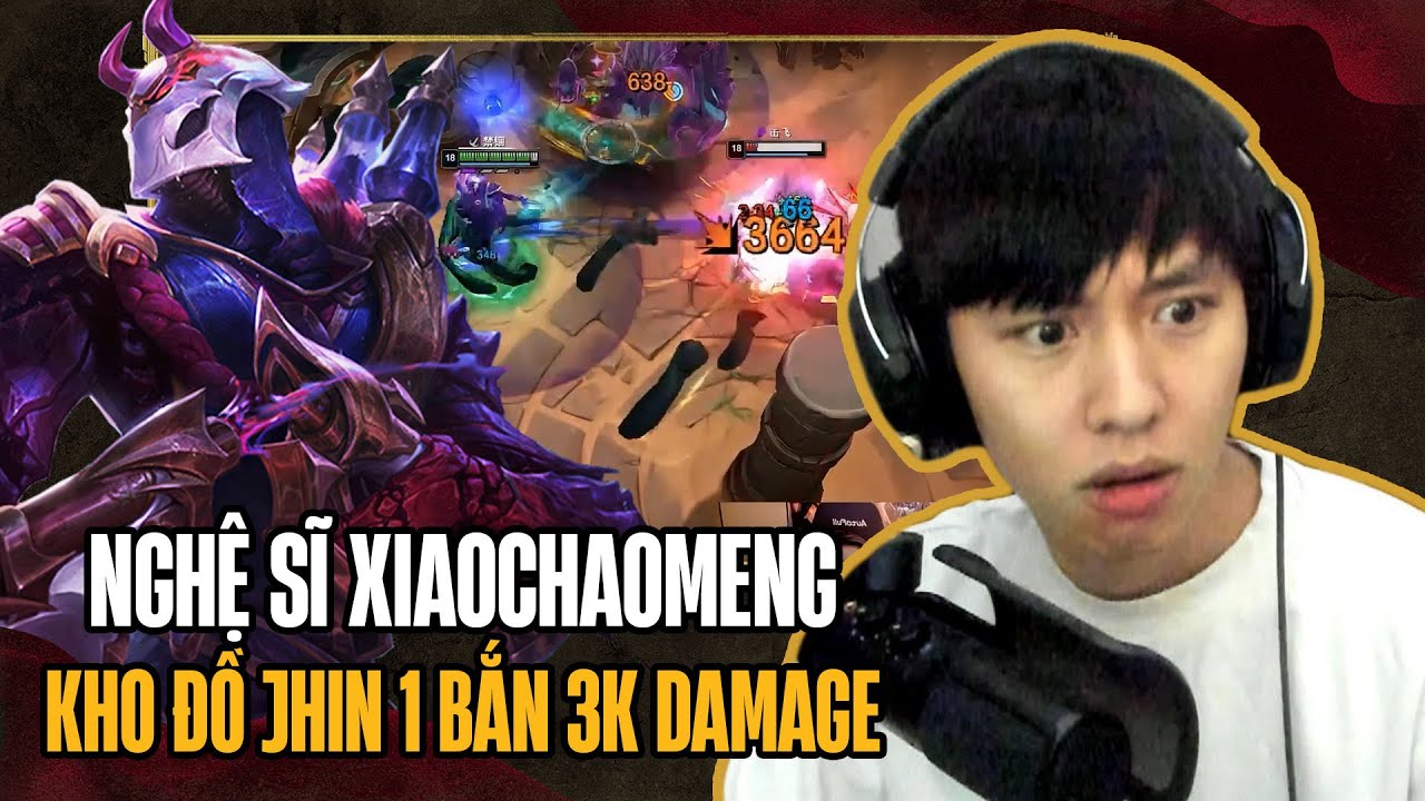 (Vietsub) Xiaochaomeng Và Con Jhin 1k5 AD Quẩy Võ Đài Siêu Cháy Với Hơn 3000 Damage 1 Đòn Bắn
