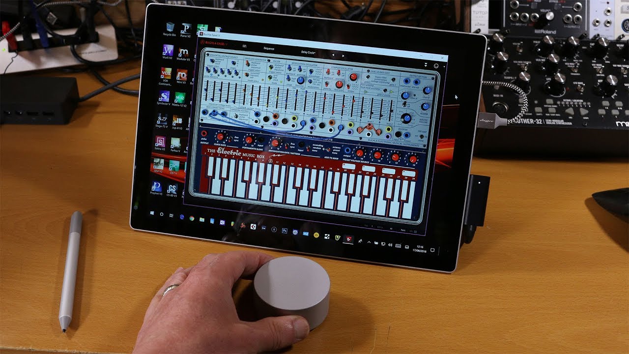 Surface Dial transformed into a MIDI Controller with Elephant