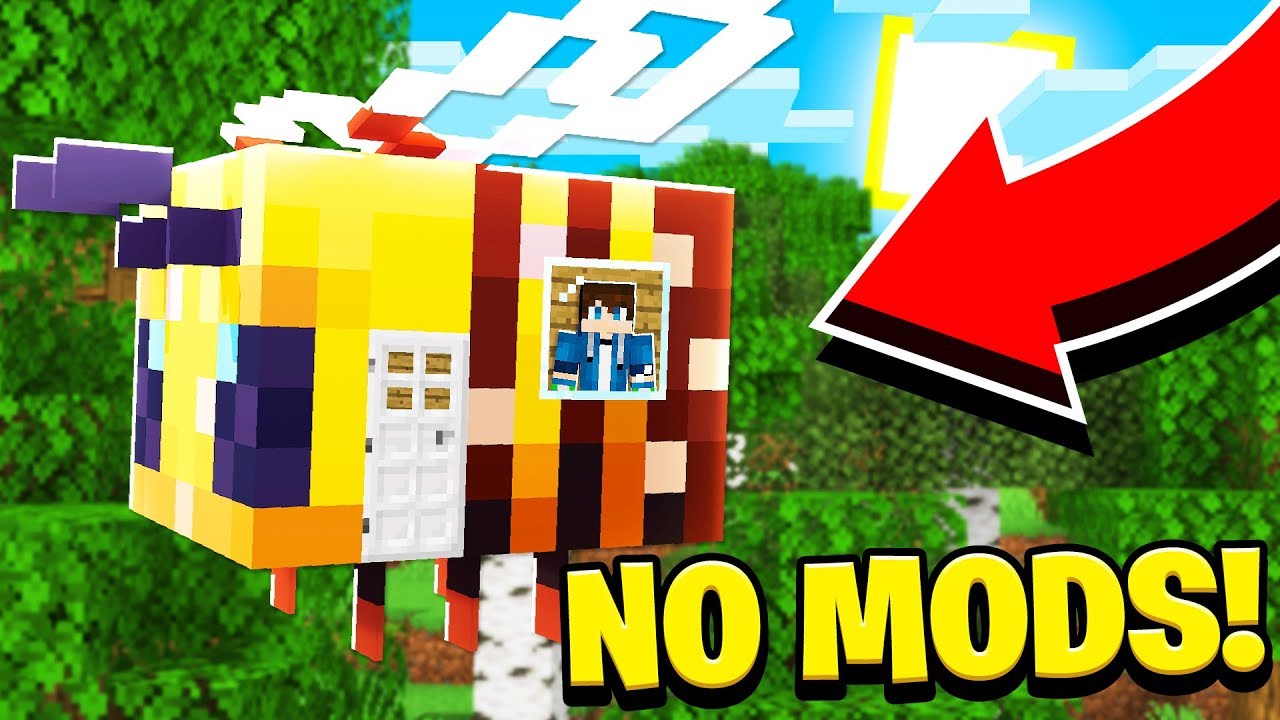 How to Live Inside a BEE in Minecraft Tutorial! (Pocket Edition, PS4, Xbox, PC, Switch)