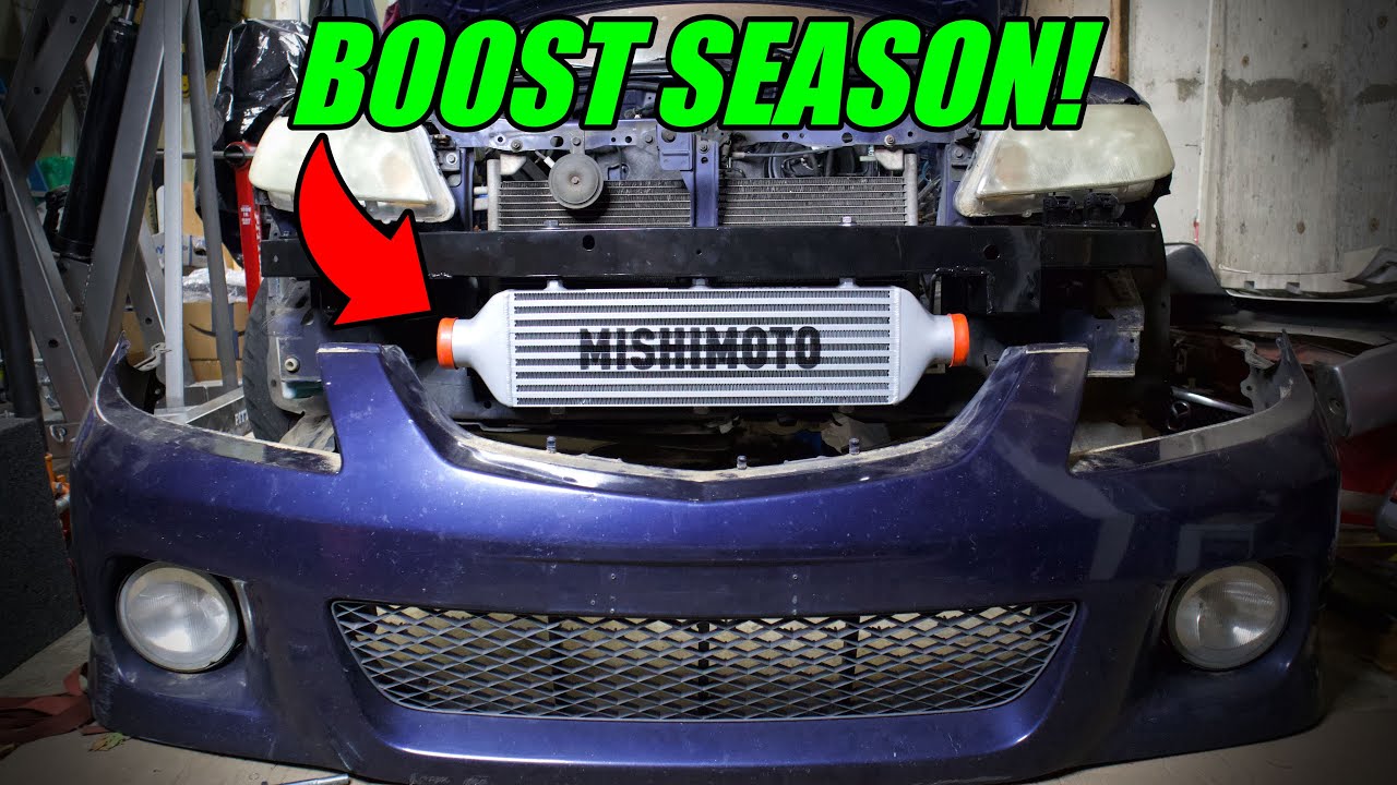 Turbo Swapped Protege5 Front Mount Intercooler Install!