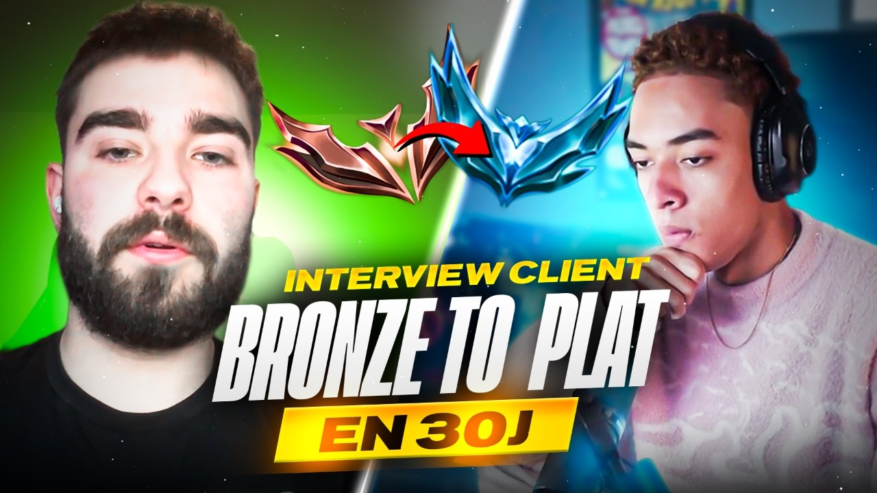 Ismaël est passé de BRONZE à PLATINE en 2 mois avec un MMR FICHU ( Interview Client )