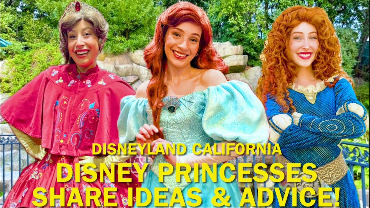 Merida, Ariel & Elena of Avalor Share AMAZING Advice & New Ideas at Disneyland! #disney 