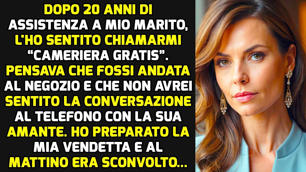 Dopo 20 Anni Di Assistenza A Mio Marito, Ho Sentito Che Mi Chiamava “Serva Libera” E... STORIE VITA